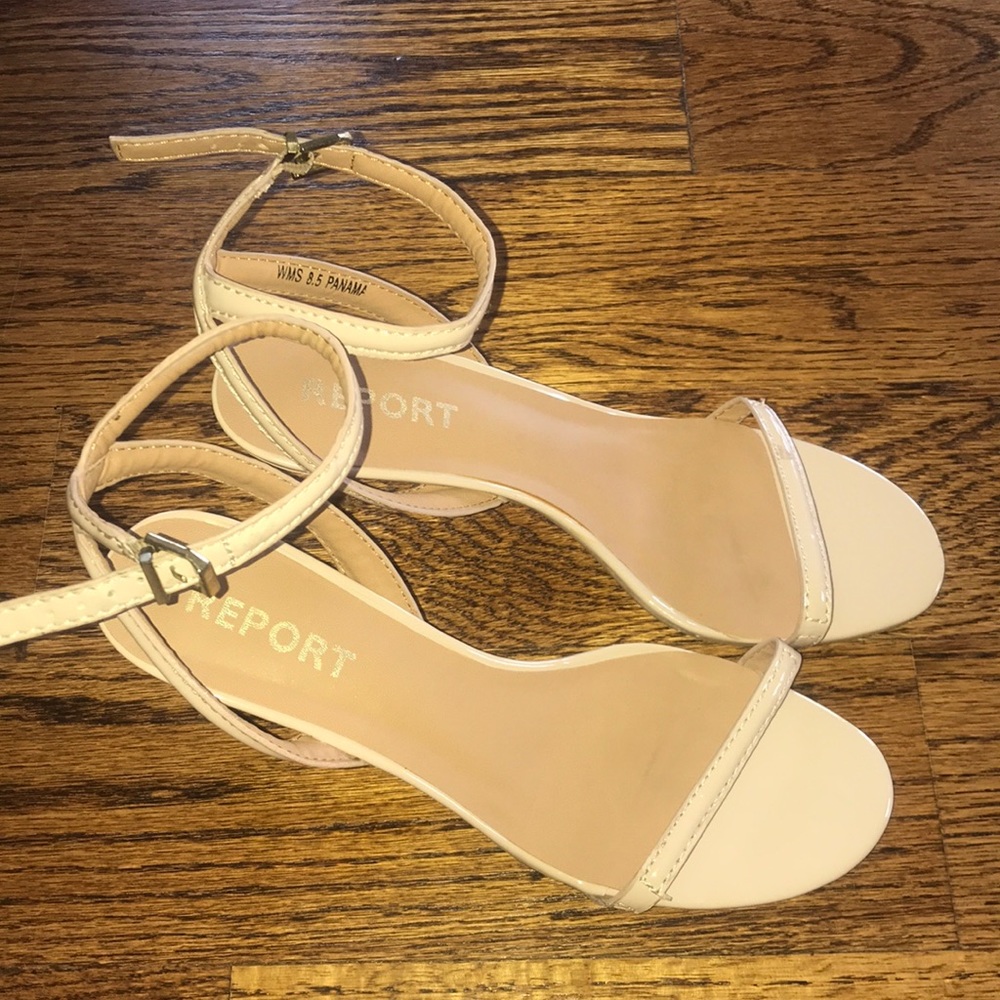 Report Patent Leather Nude Heels